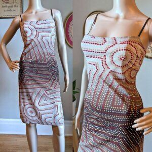 NWT Vintage Y2K BCBGMAXAZRIA Mini Dress Polka Dot Millennium Size XS